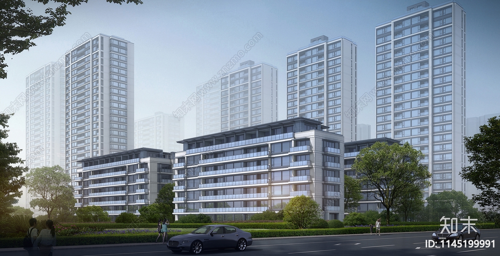 杭州未来科技城绿住宅建筑详图cad施工图下载【ID:1145199991】