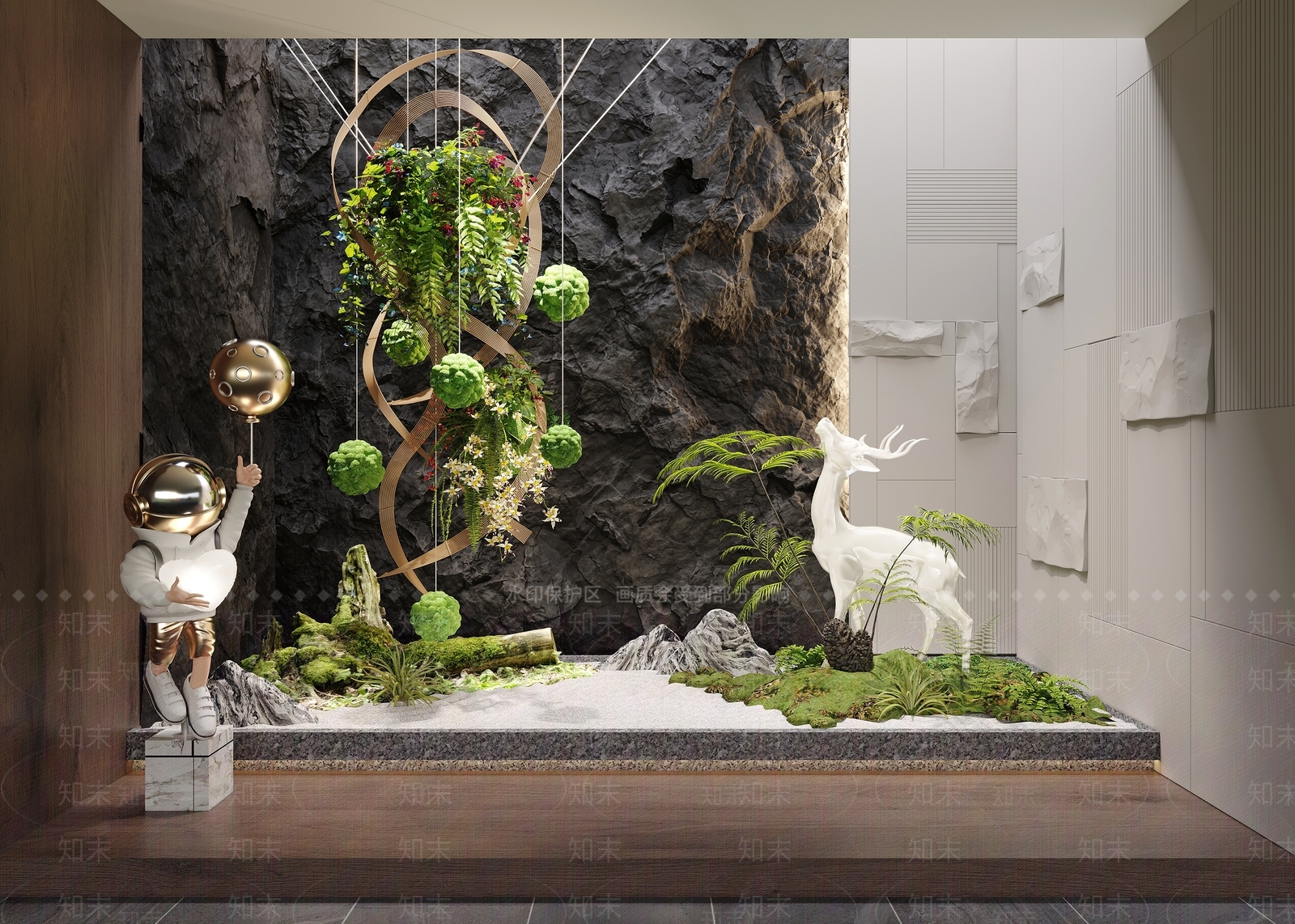 室内景观3D模型精品下载_3dmax模型_知末网