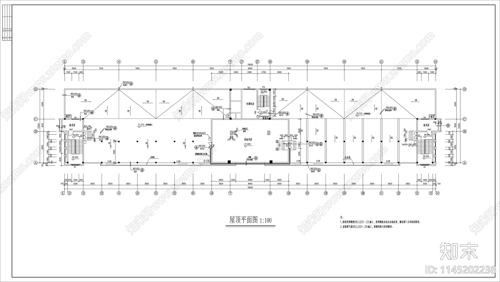 培训机构办公楼cad施工图下载【ID:1145202238】