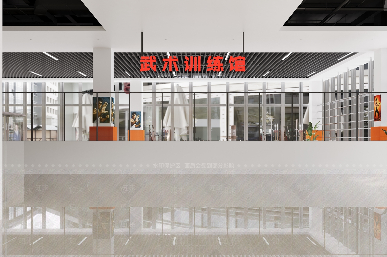 现代武术馆3D模型下载【ID:1145207873】