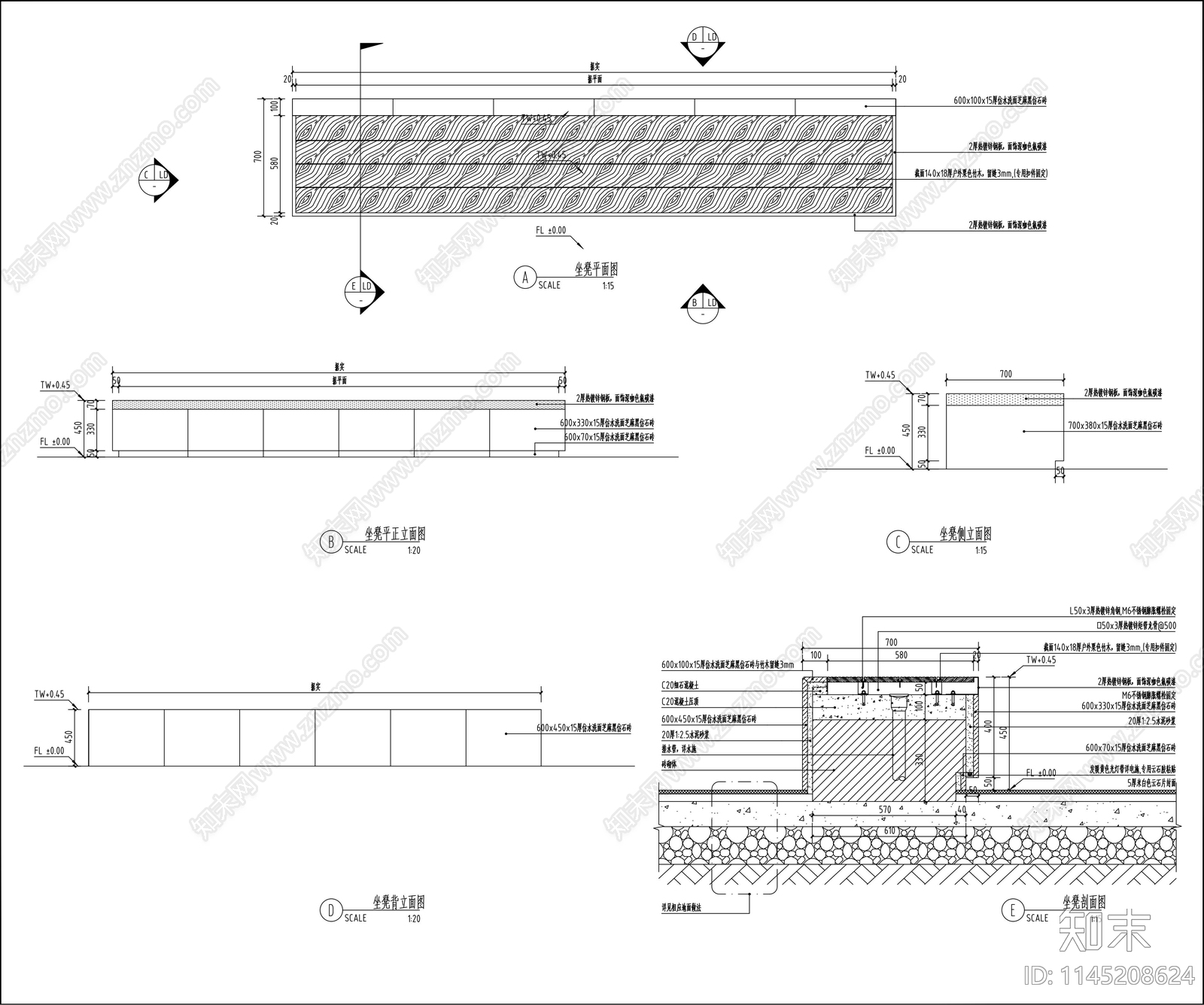 公园景观儿童活动区详图cad施工图下载【ID:1145208624】