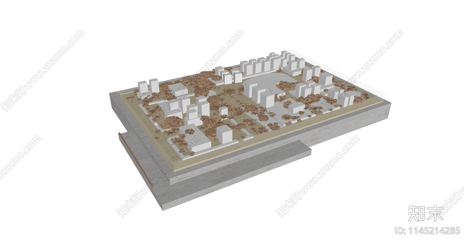 现代沙盘SU模型下载【ID:1145214285】