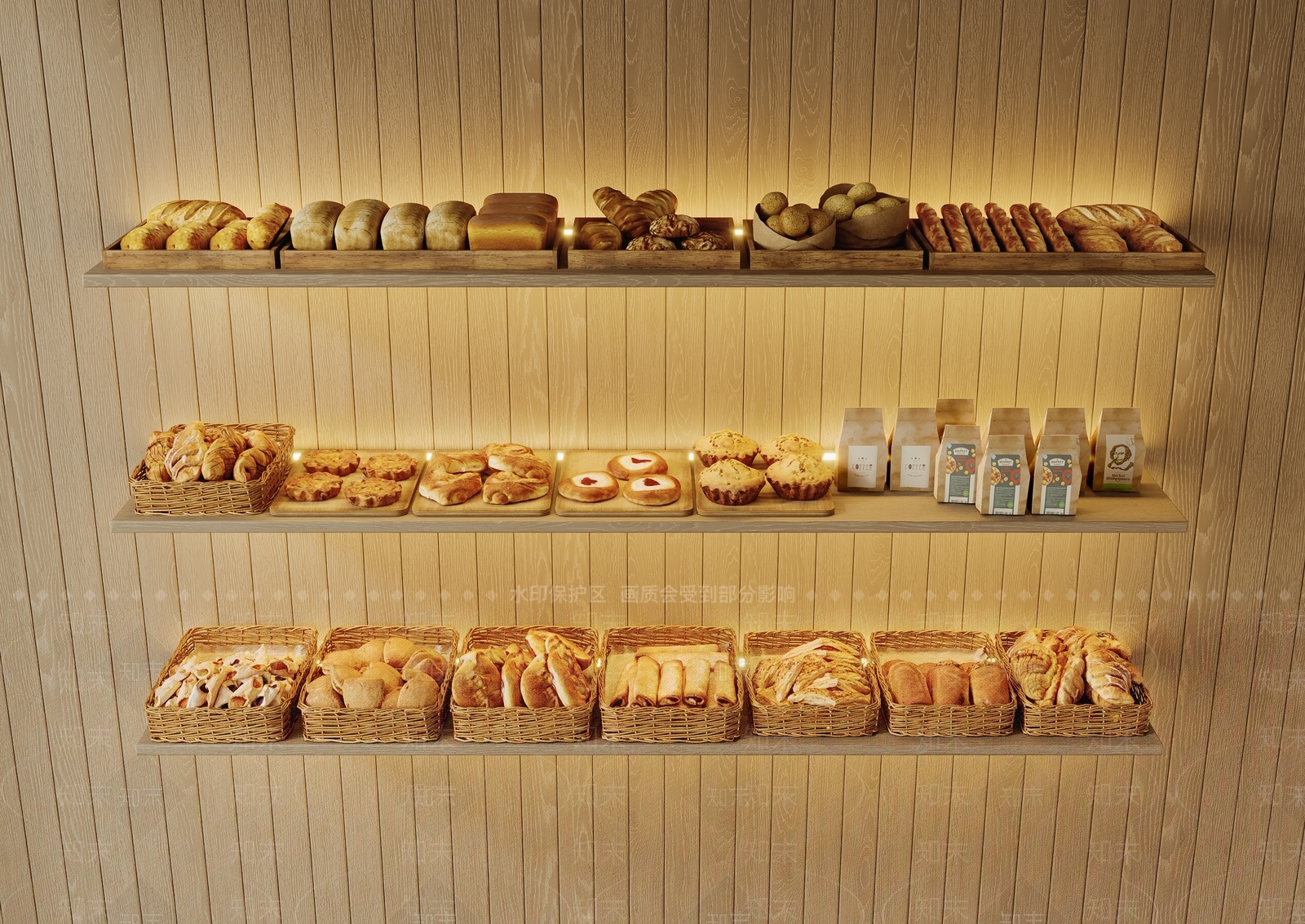 面包SU模型下载【ID:1145216407】