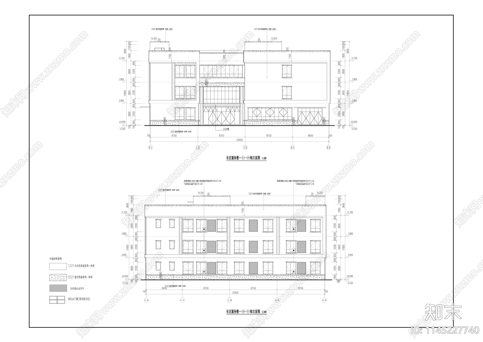 派出所警察局建筑施工图下载【ID:1145227740】