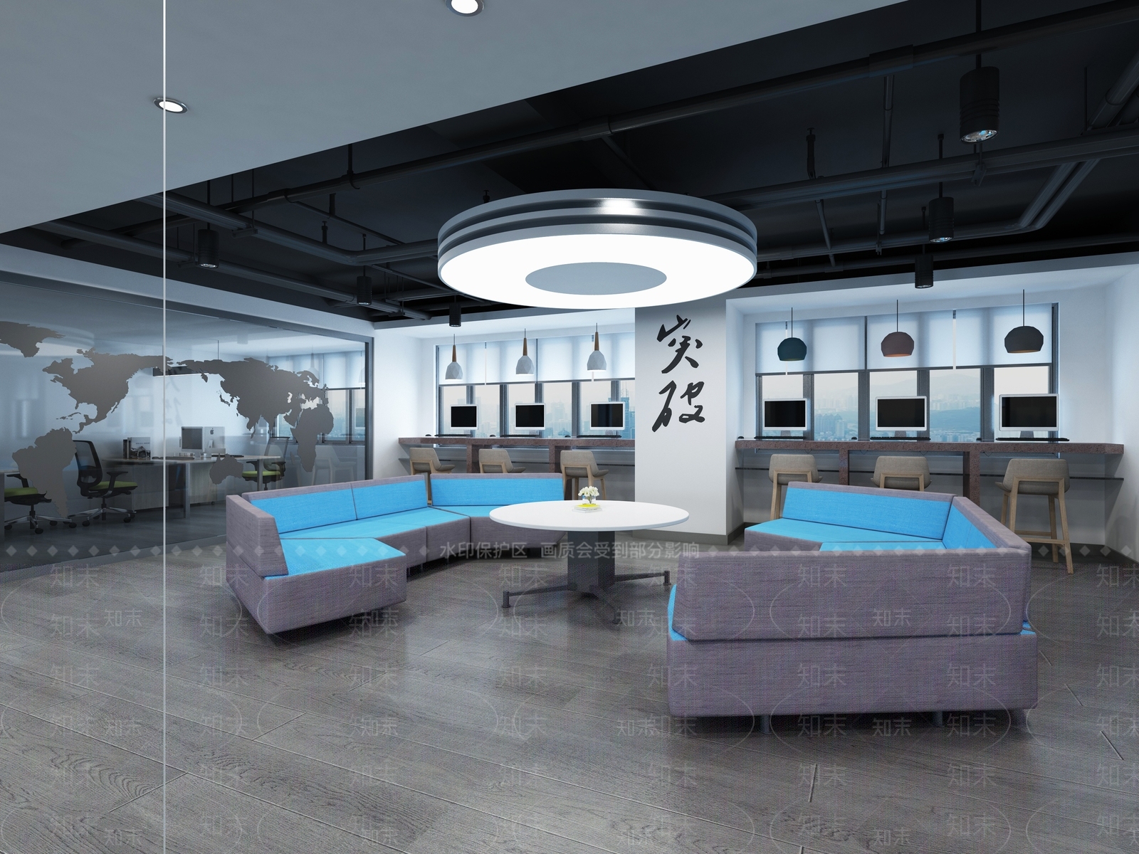 现代会客厅3D模型下载【ID:1145242546】