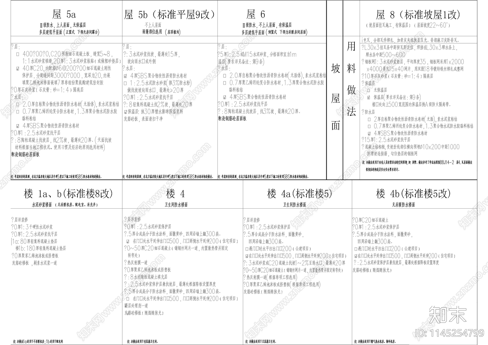 别墅建筑说明施工图下载【ID:1145254799】