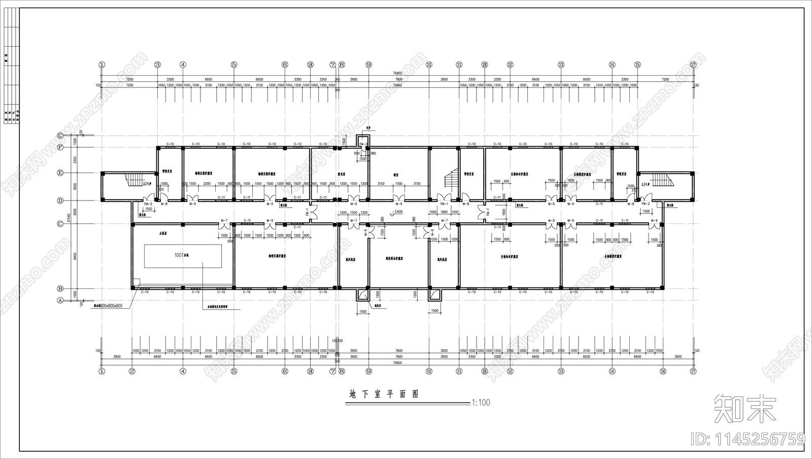 中学综合实验楼建筑施工图下载【ID:1145256759】