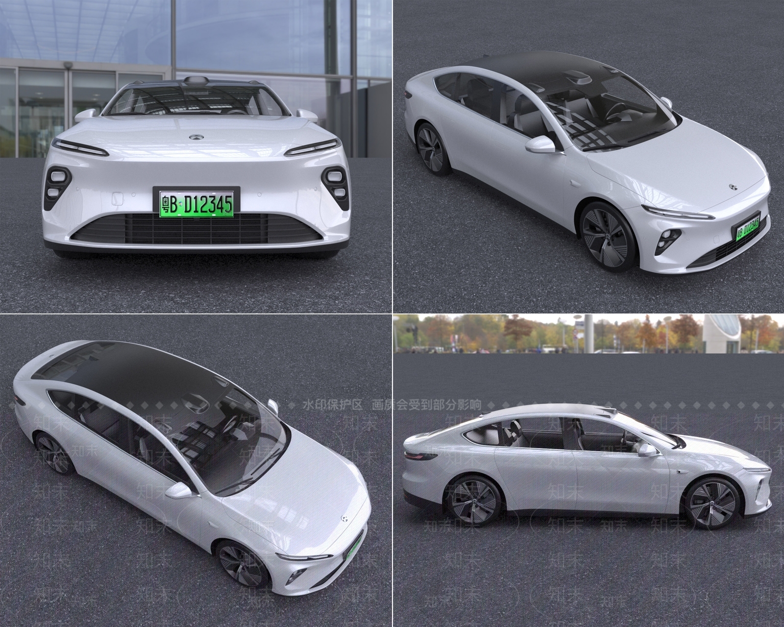 蔚来ET7新能源电动汽车SU模型下载【ID:1145266060】