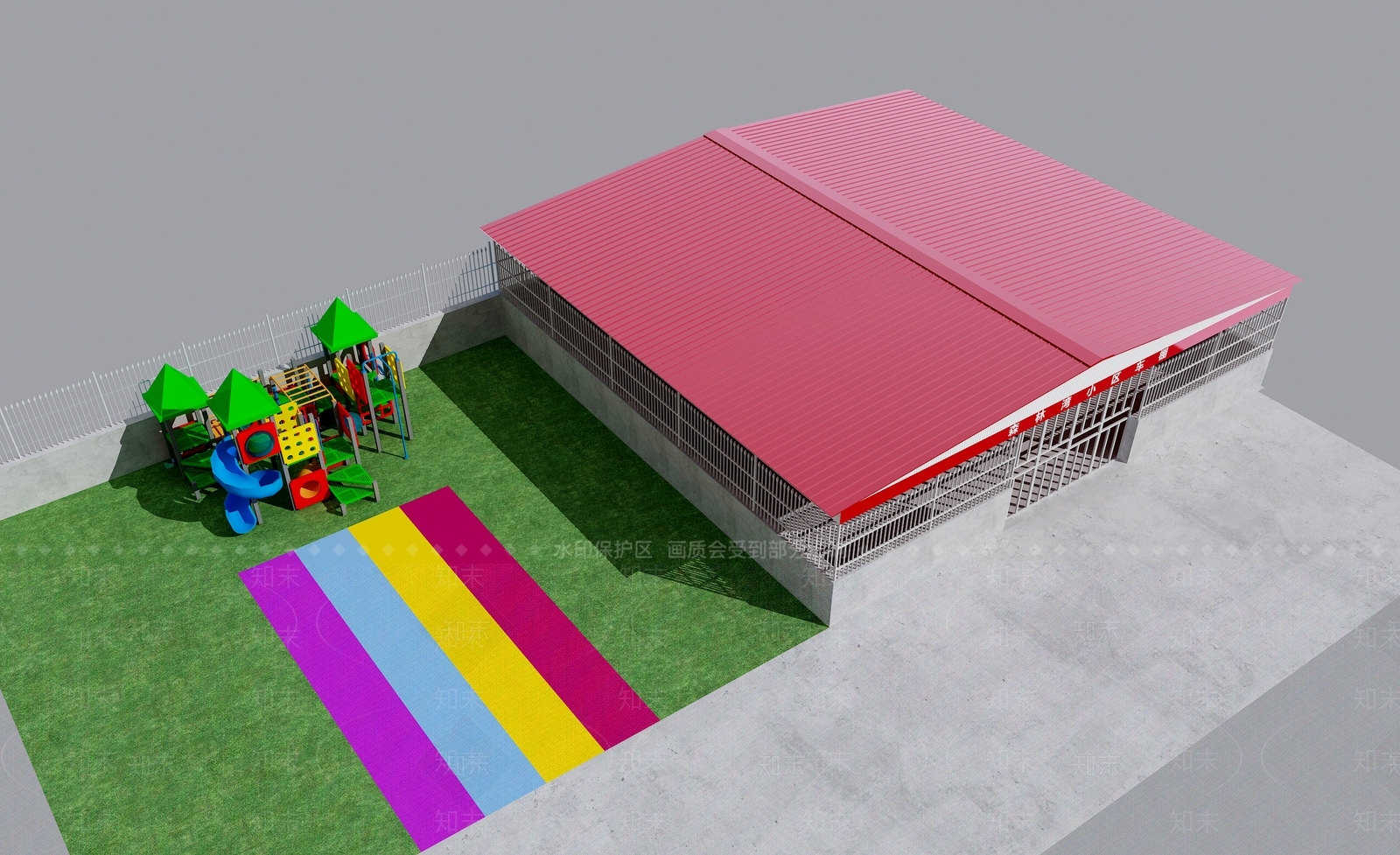 现代自行车车棚3D模型下载【ID:1145284783】