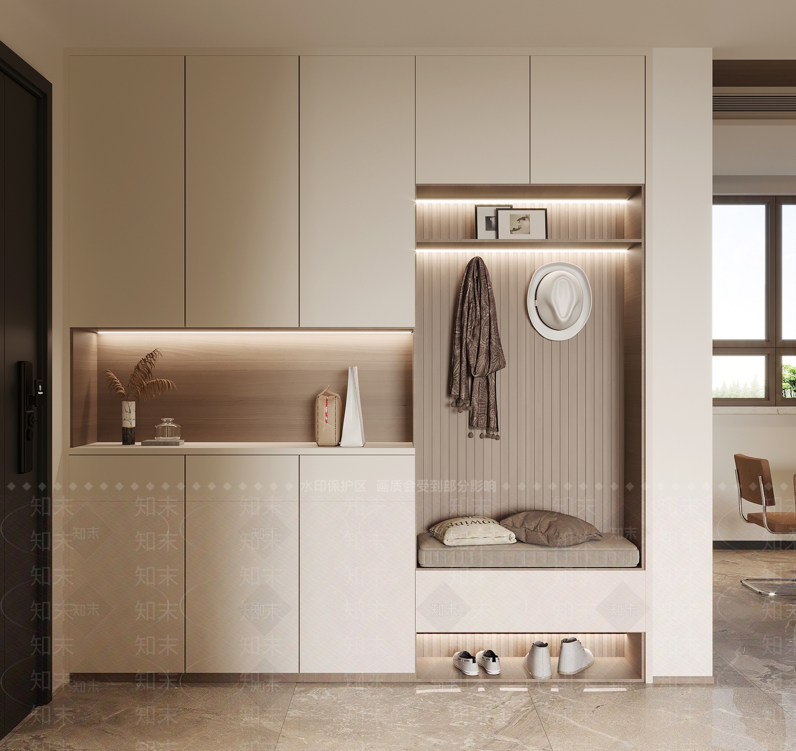 现代功能性玄关SU模型下载【ID:1145285643】