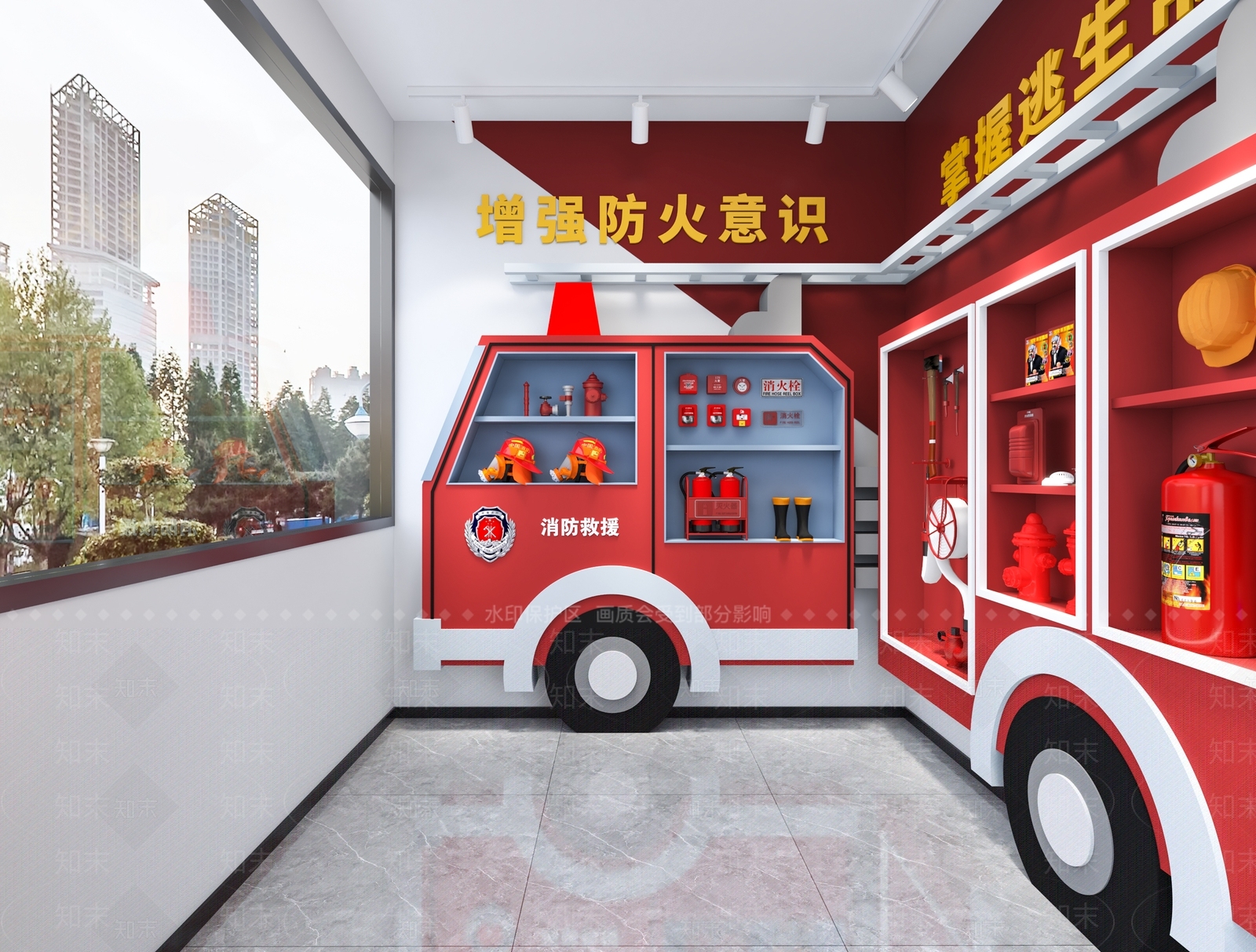现代骑手爱心驿站3D模型下载【ID:1145291450】