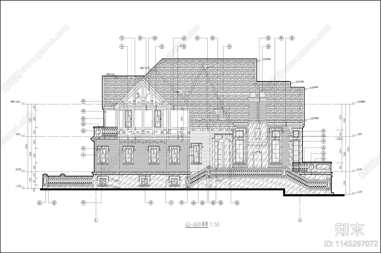 别墅CAD图施工图下载【ID:1145297072】