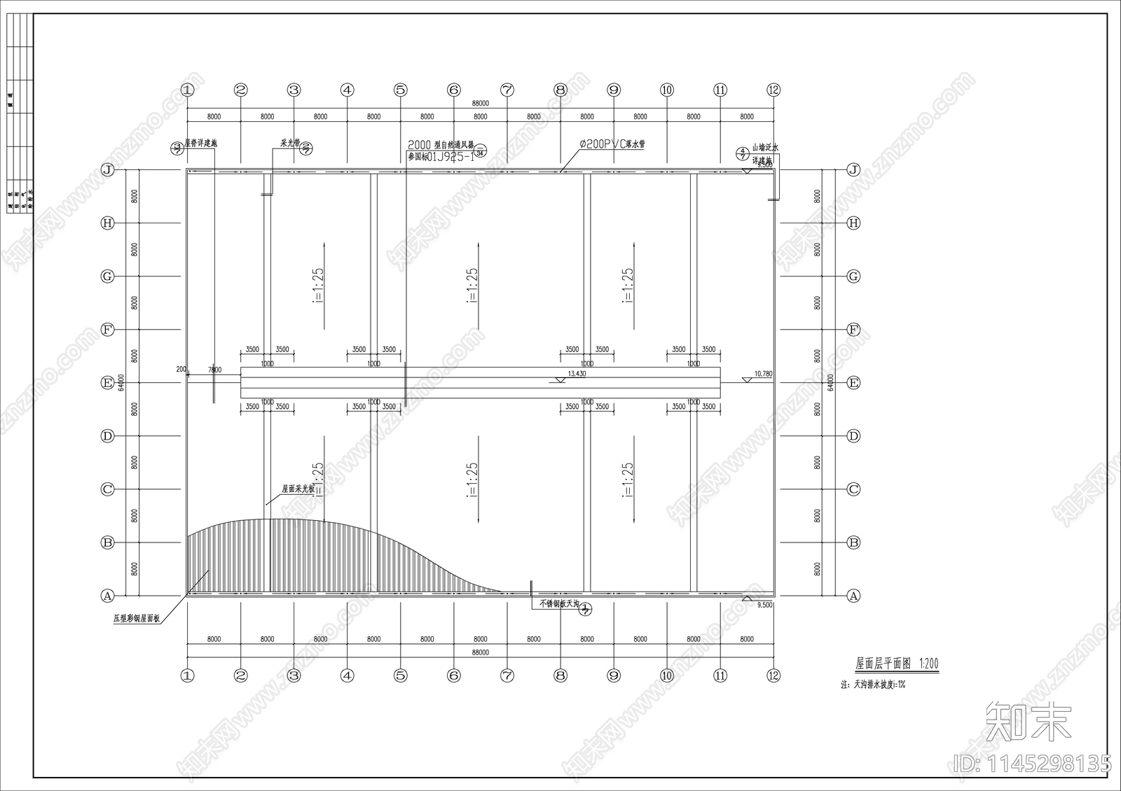 生产车间建筑图cad施工图下载【ID:1145298135】