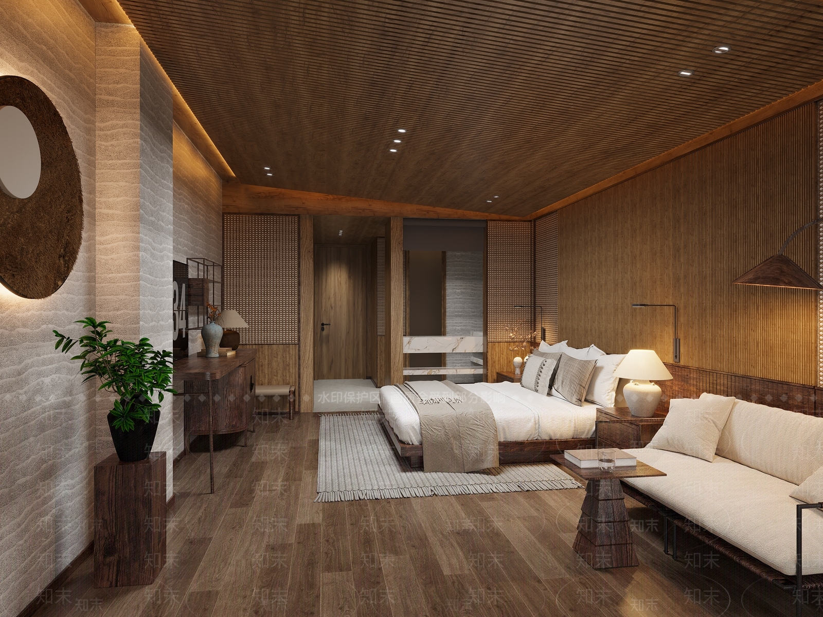侘寂民宿3D模型下载【ID:1145304156】
