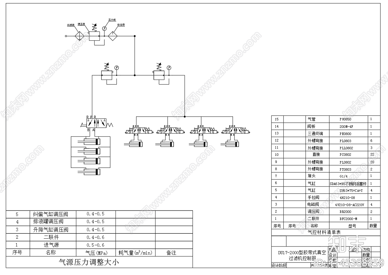 胶带式真空过滤机自控图cad施工图下载【ID:1145308859】