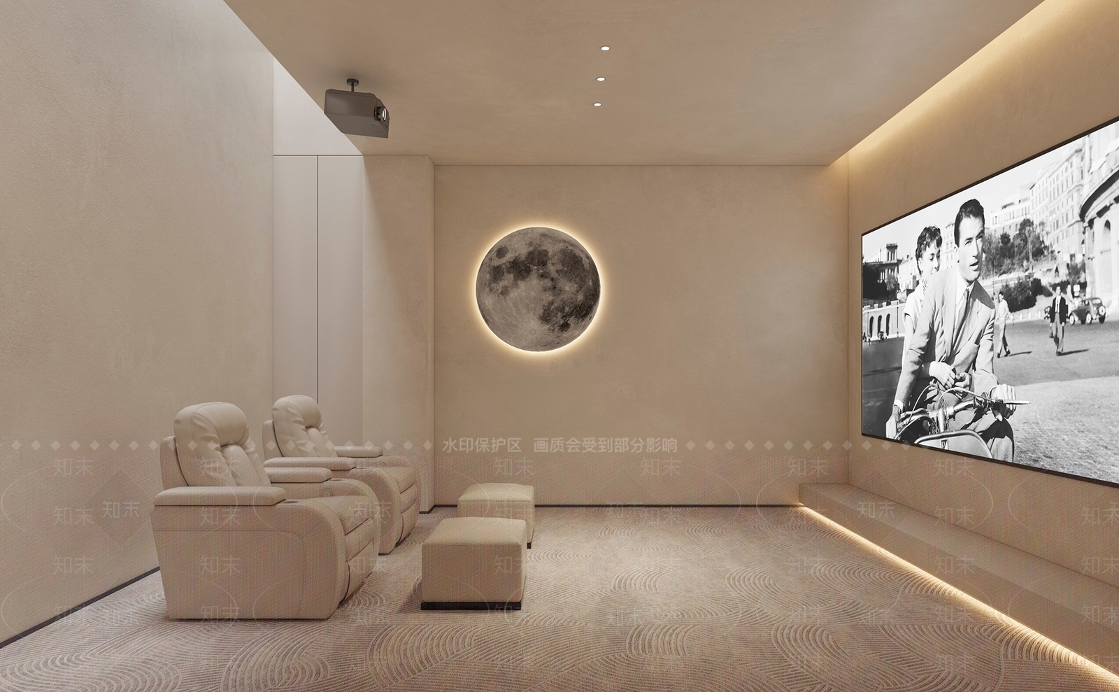 现代影音室SU模型下载【ID:1145321274】