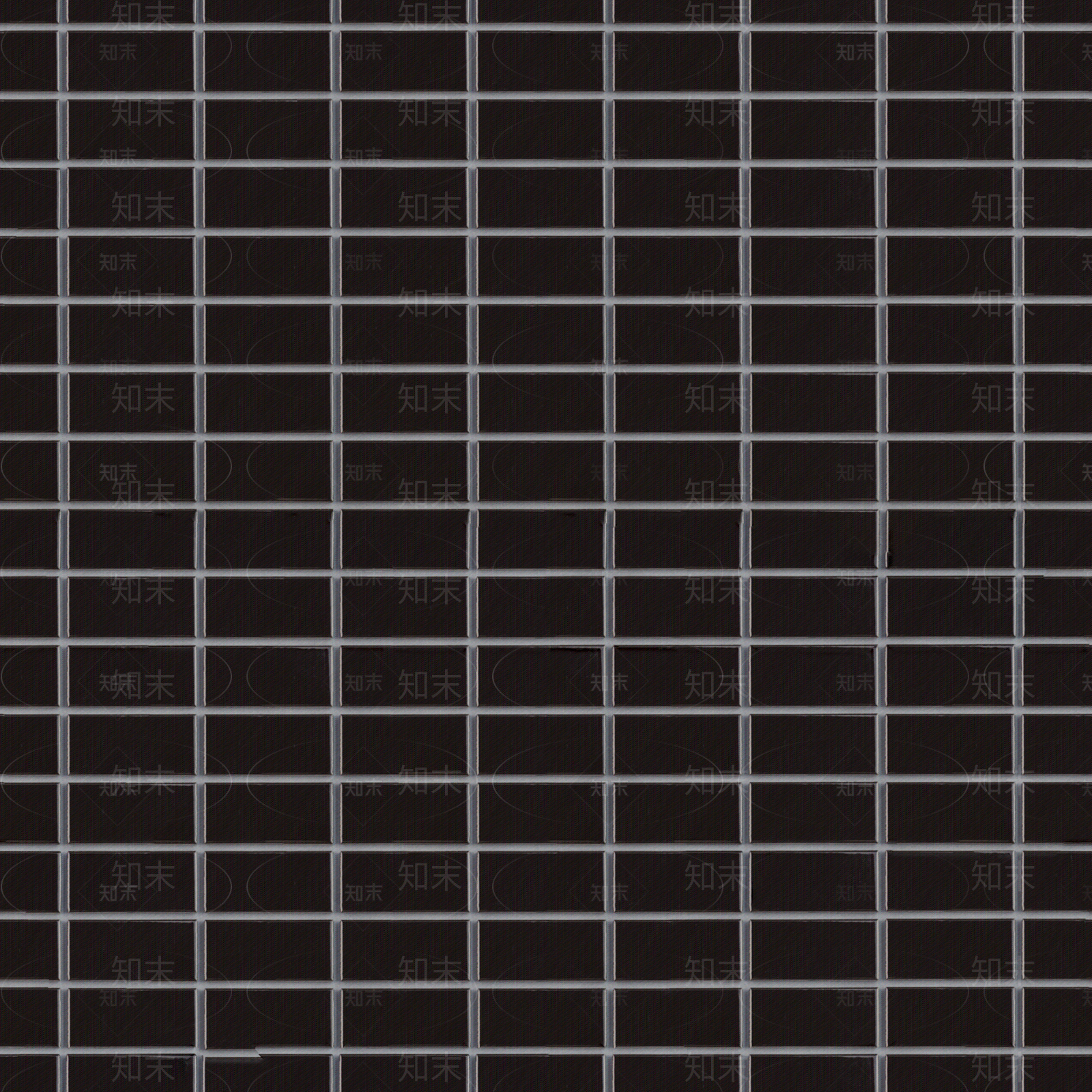 无缝黑色瓷砖建筑外墙砖贴图下载【ID:1145321617】