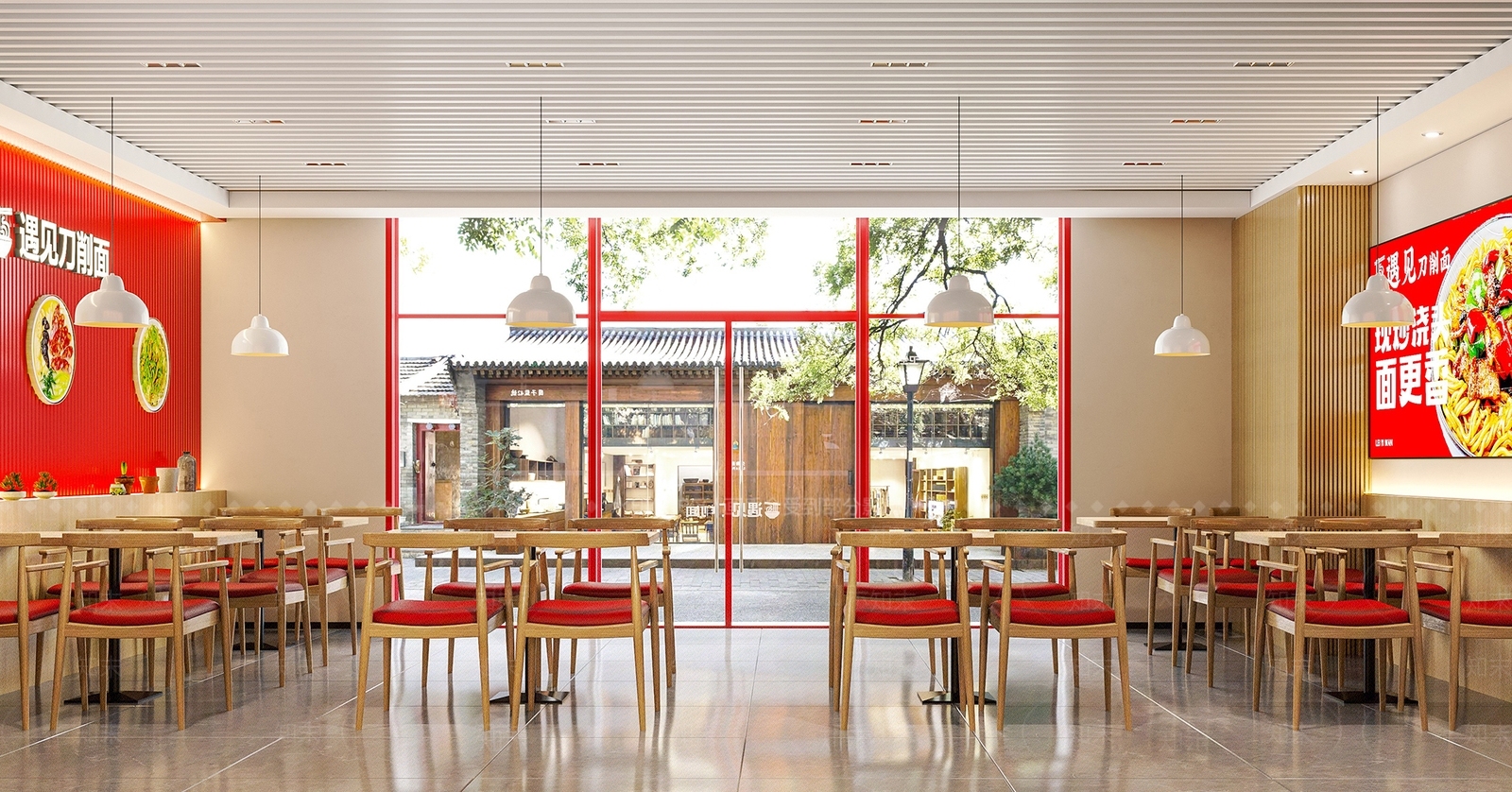 现代自助餐厅SU模型下载【ID:1145322264】
