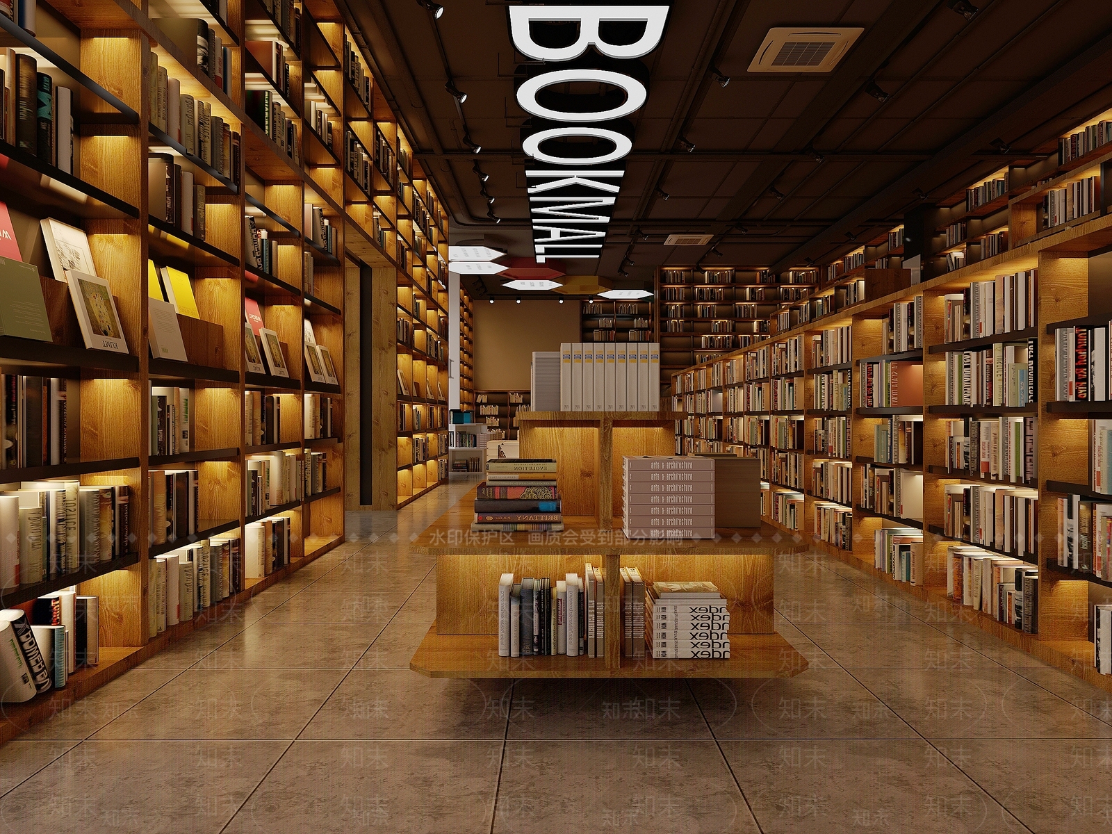 现代书店3D模型下载【ID:1145325890】