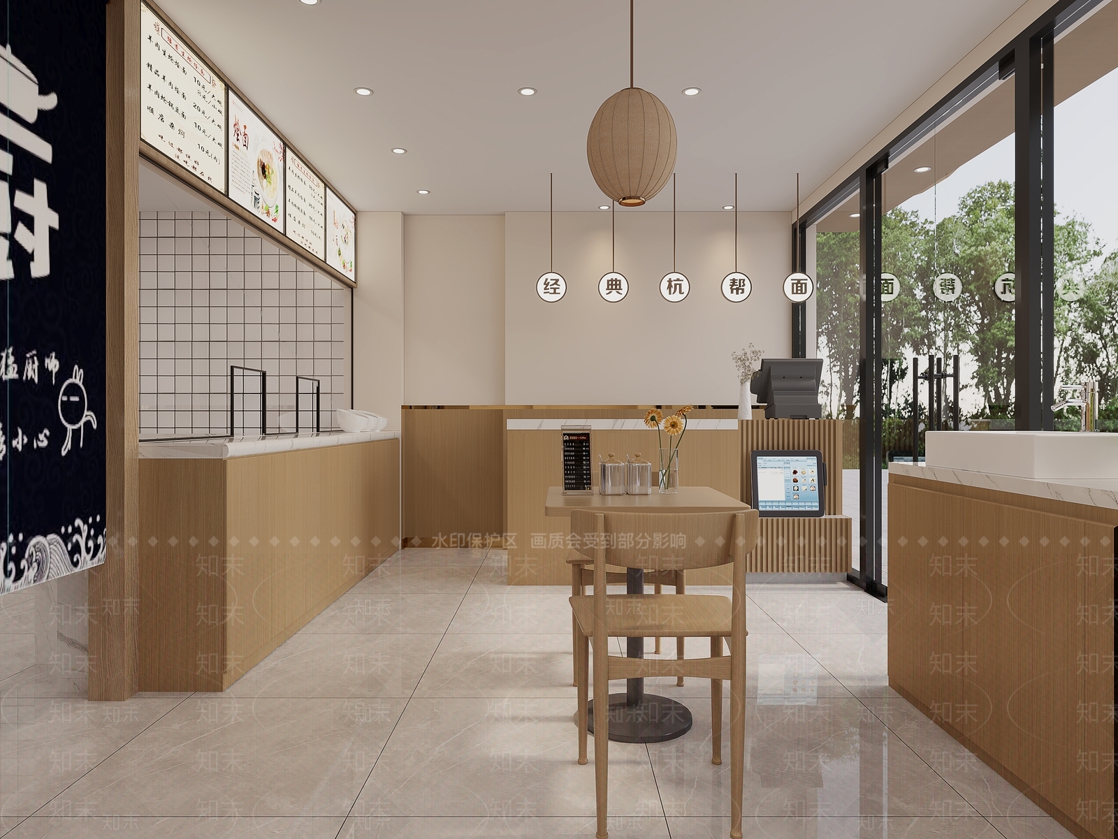 新中式中餐厅3D模型下载【ID:1214039648】