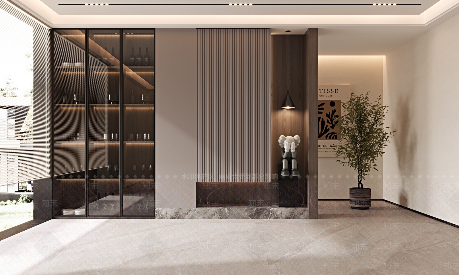 现代玄关3D模型下载【ID:1145332119】_知末3d模型网
