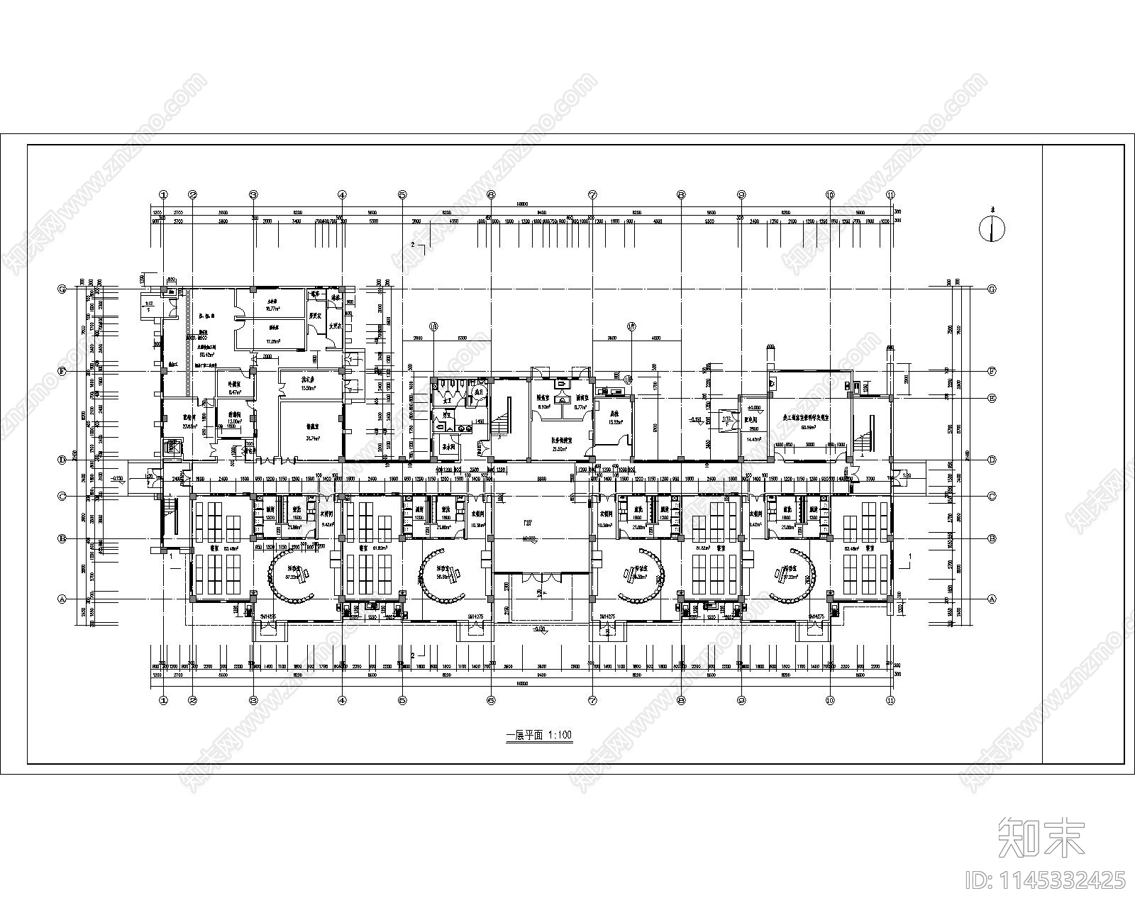 幼儿园设计方案建筑施工图下载【ID:1145332425】