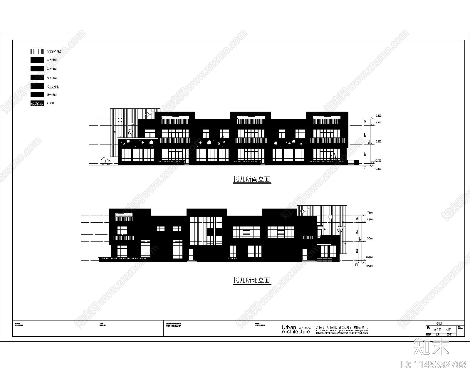 幼儿园建筑cad施工图下载【ID:1145332708】