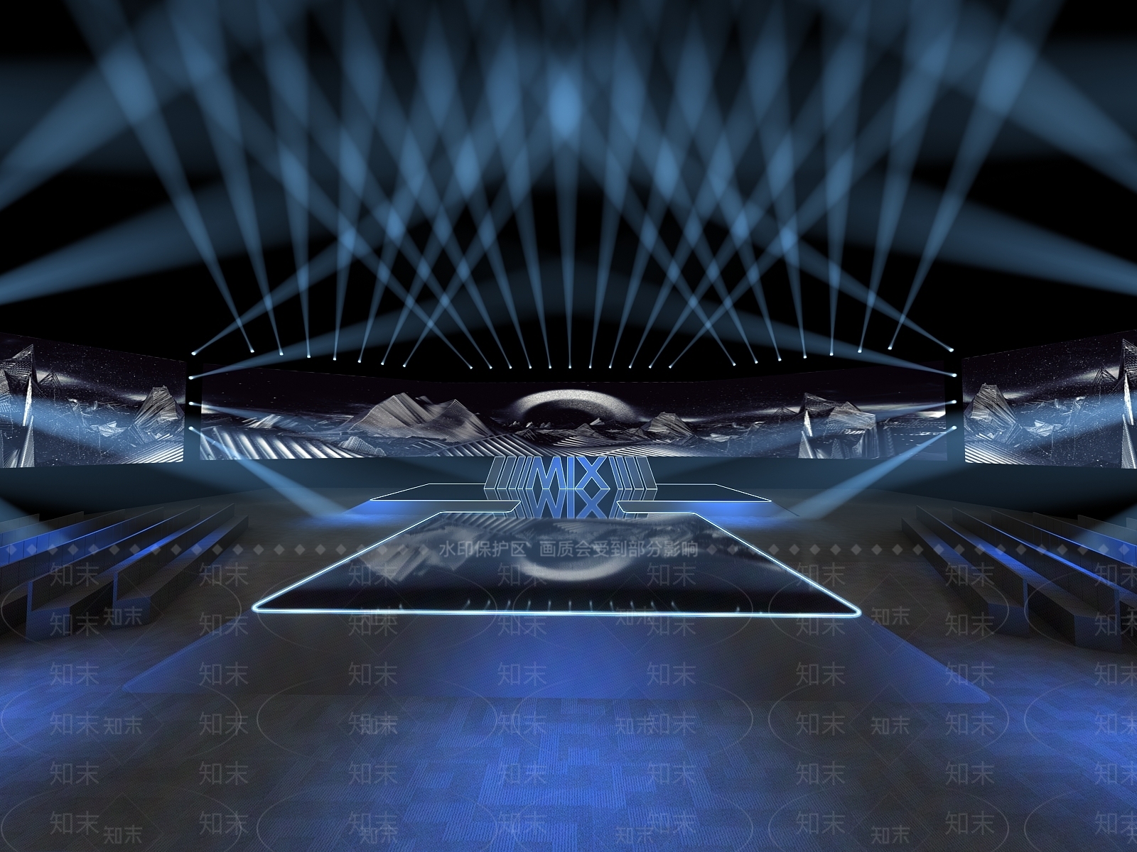 现代舞台3D模型下载【ID:1145335518】_知末3d模型网