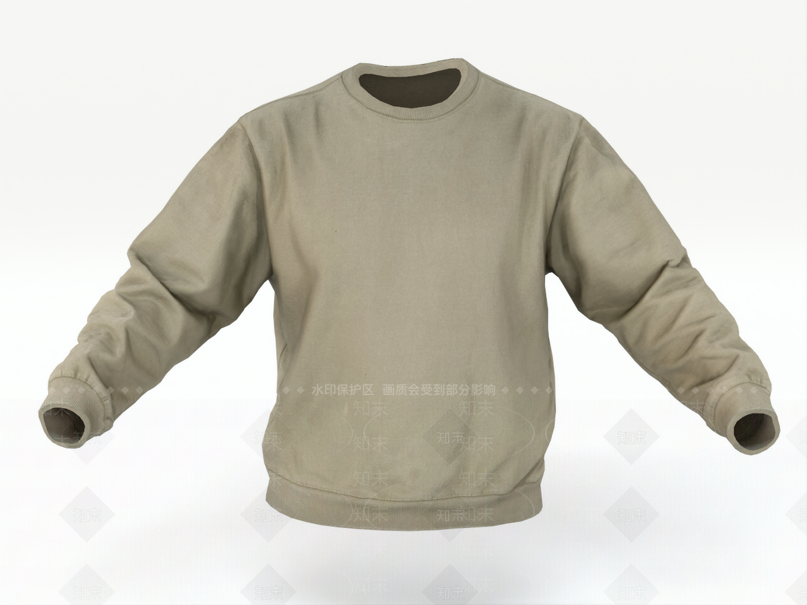 米色卫衣SU模型下载【ID:1145338809】