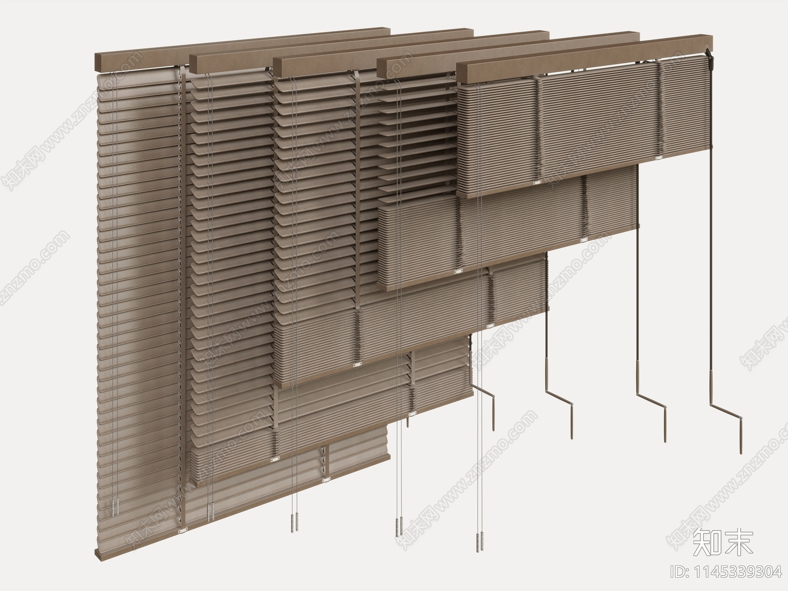 现代百叶帘3D模型下载【ID:1145339304】