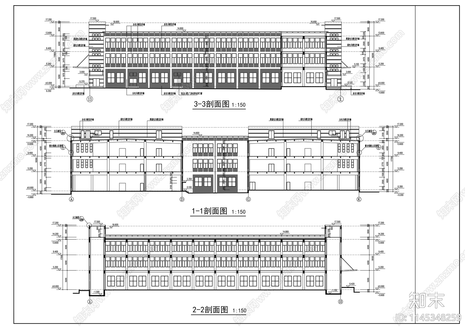 厂房建筑详图cad施工图下载【ID:1145348259】