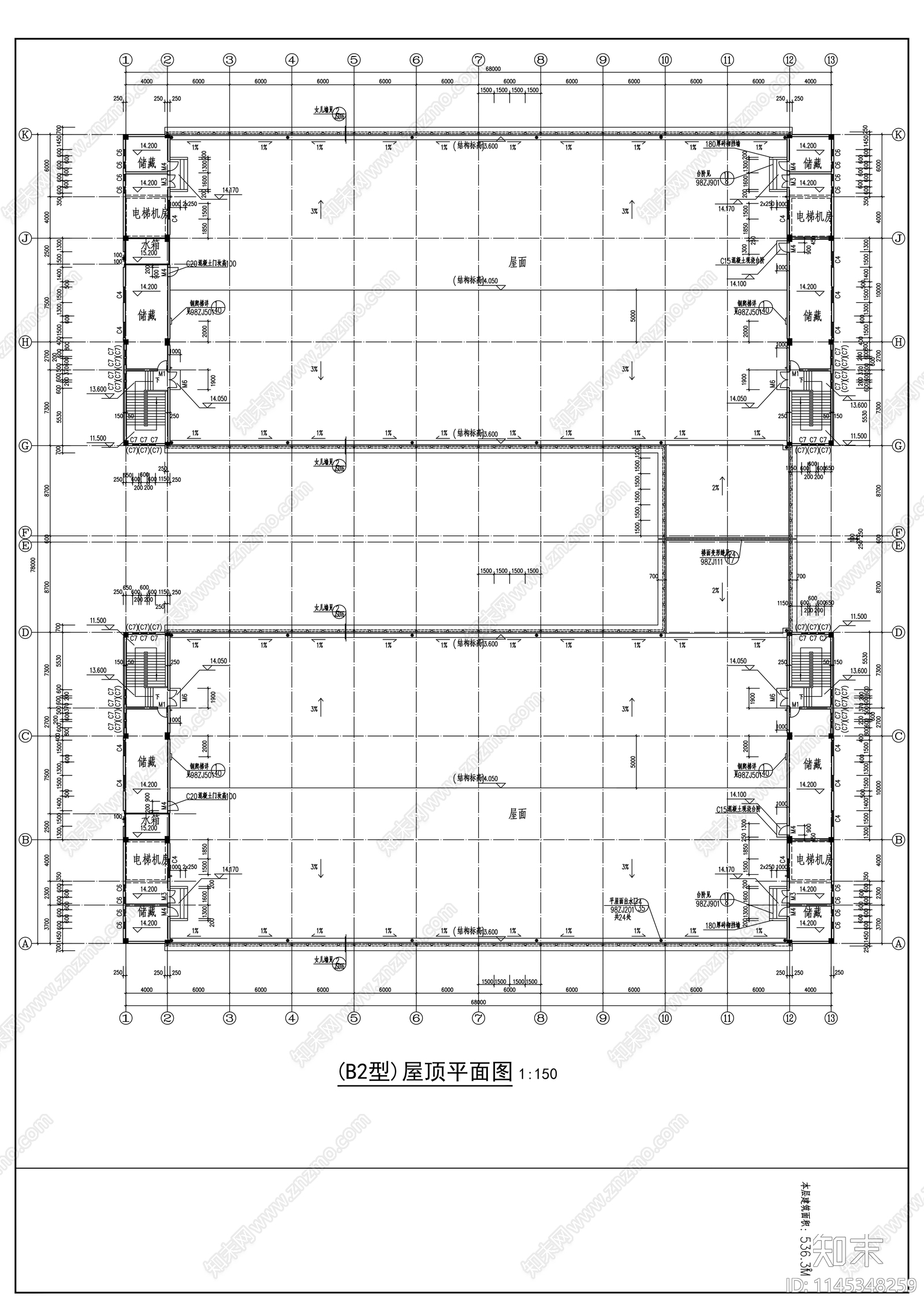 厂房建筑详图cad施工图下载【ID:1145348259】