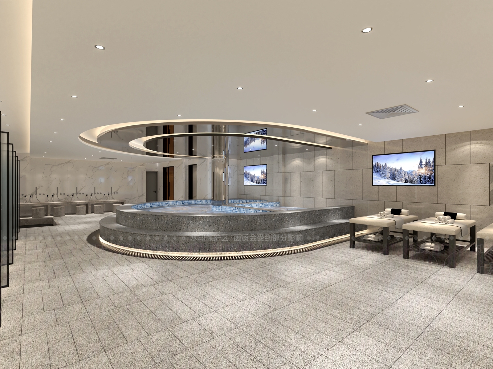 新中式洗浴中心3D模型下载【ID:1145351697】