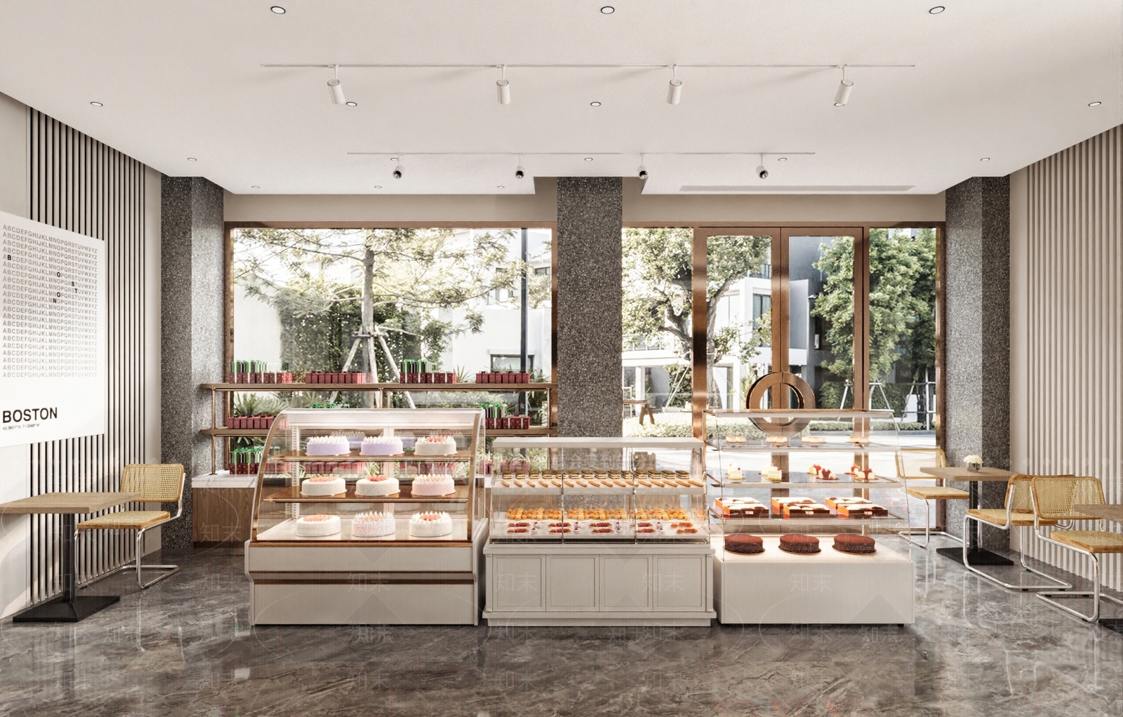 现代蛋糕店SU模型下载【ID:1145353270】