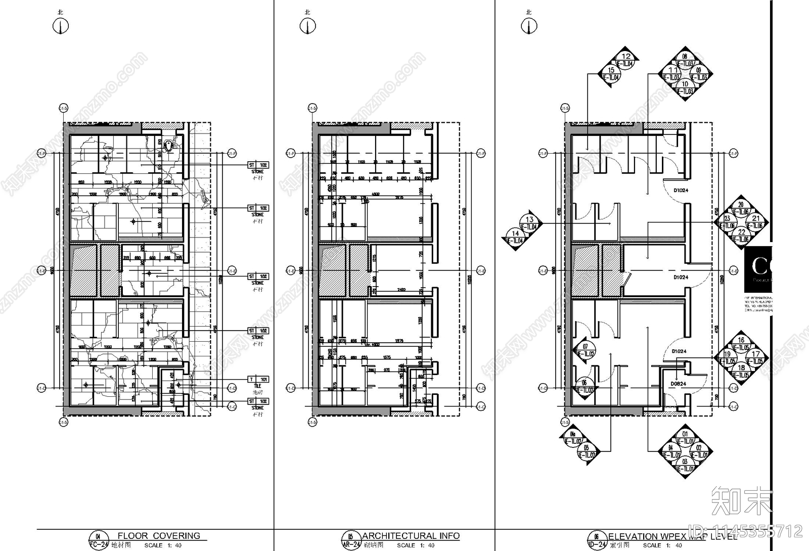 公共卫生间详图cad施工图下载【ID:1145355712】