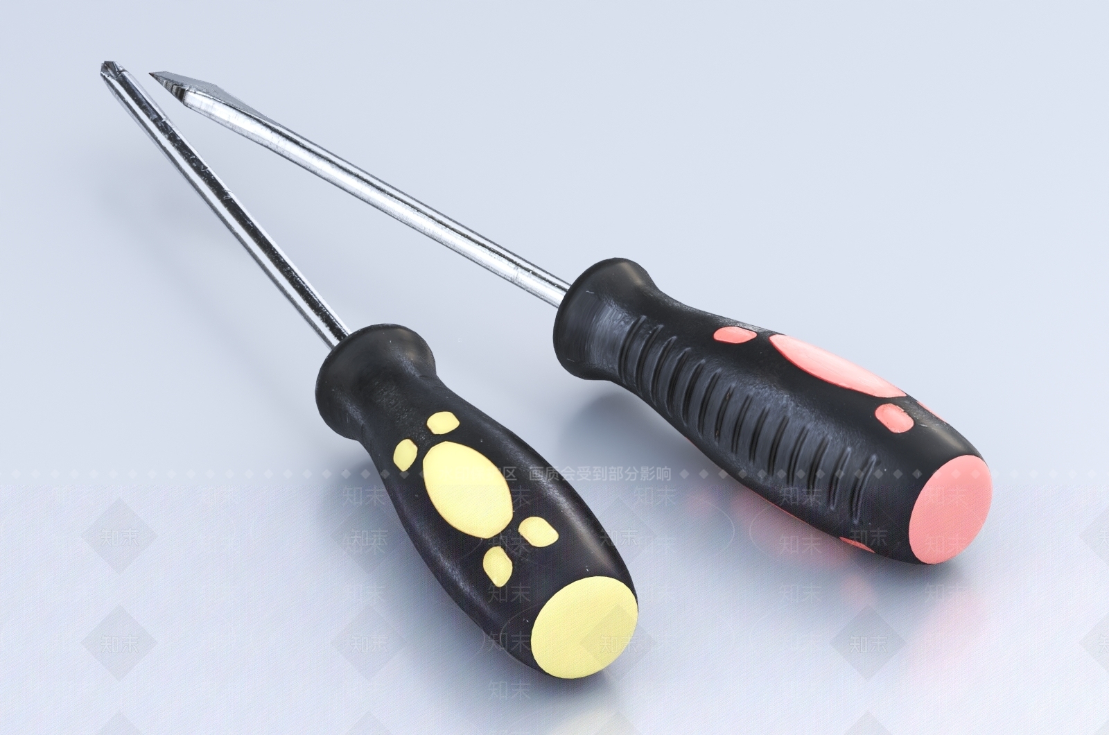 螺丝刀3D模型下载【ID:1145357580】