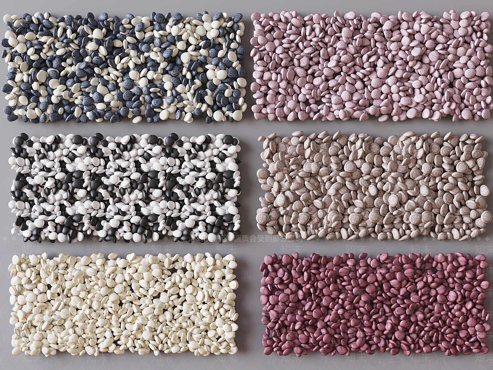 现代景观石SU模型草图