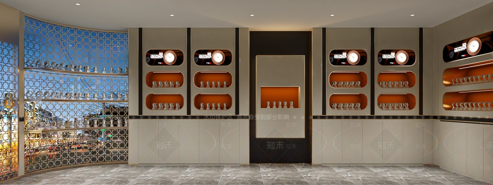 现代甜品面包店3D模型下载【ID:1214040320】