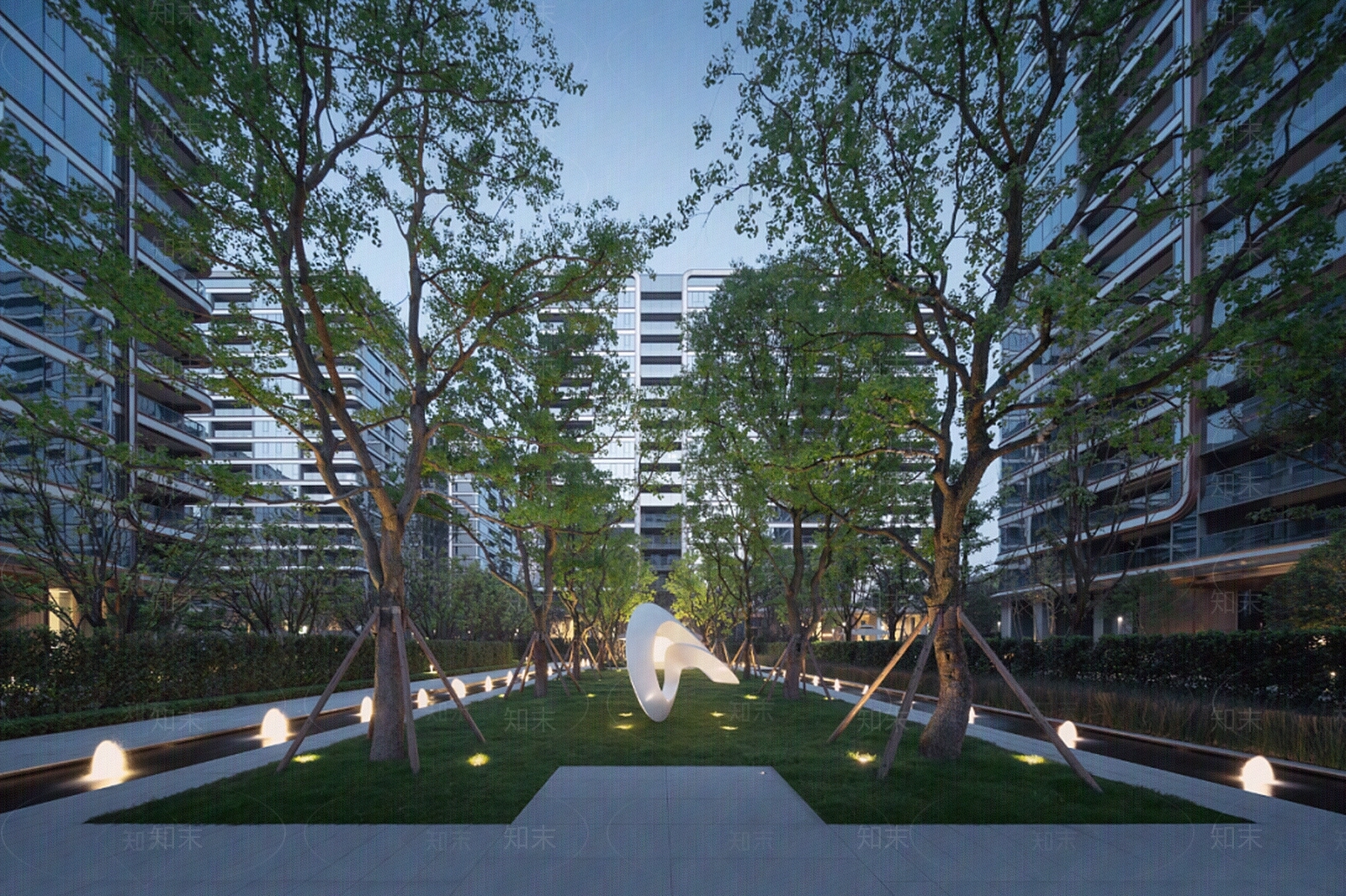 白天小区外景贴图下载【ID:1145366336】_【知末网贴图库】