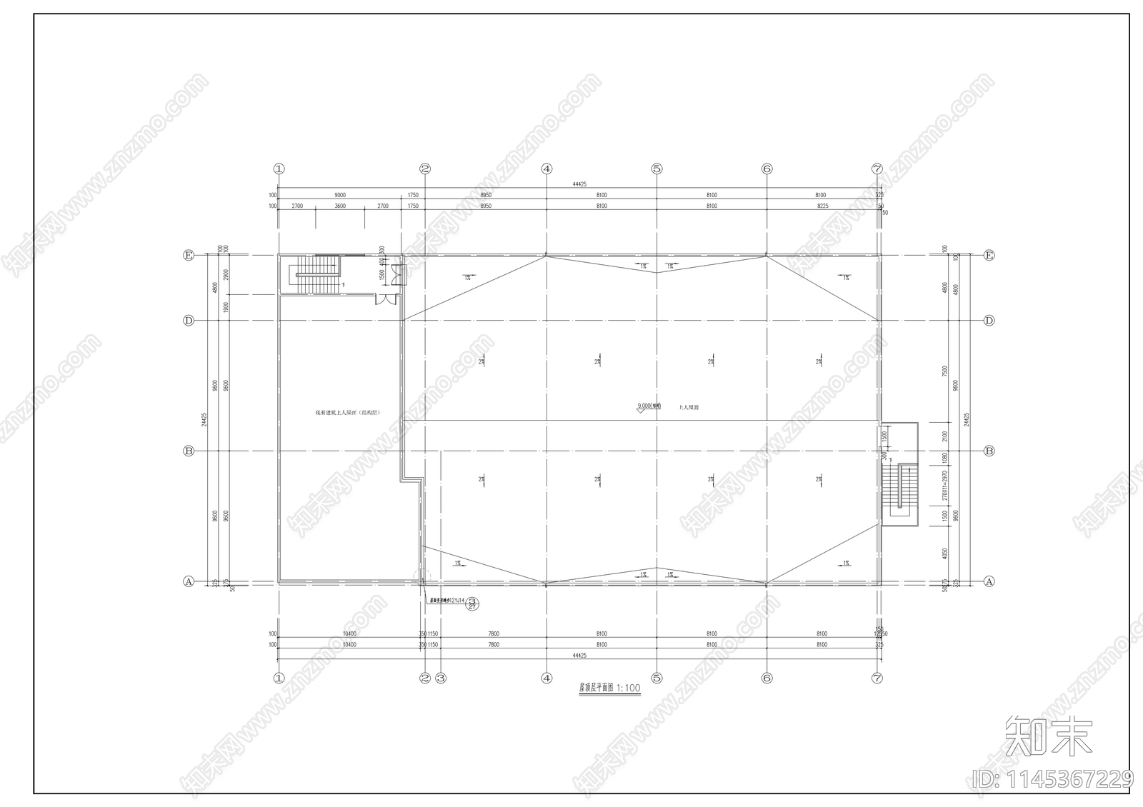 汽车修理车间建筑详图cad施工图下载【ID:1145367229】