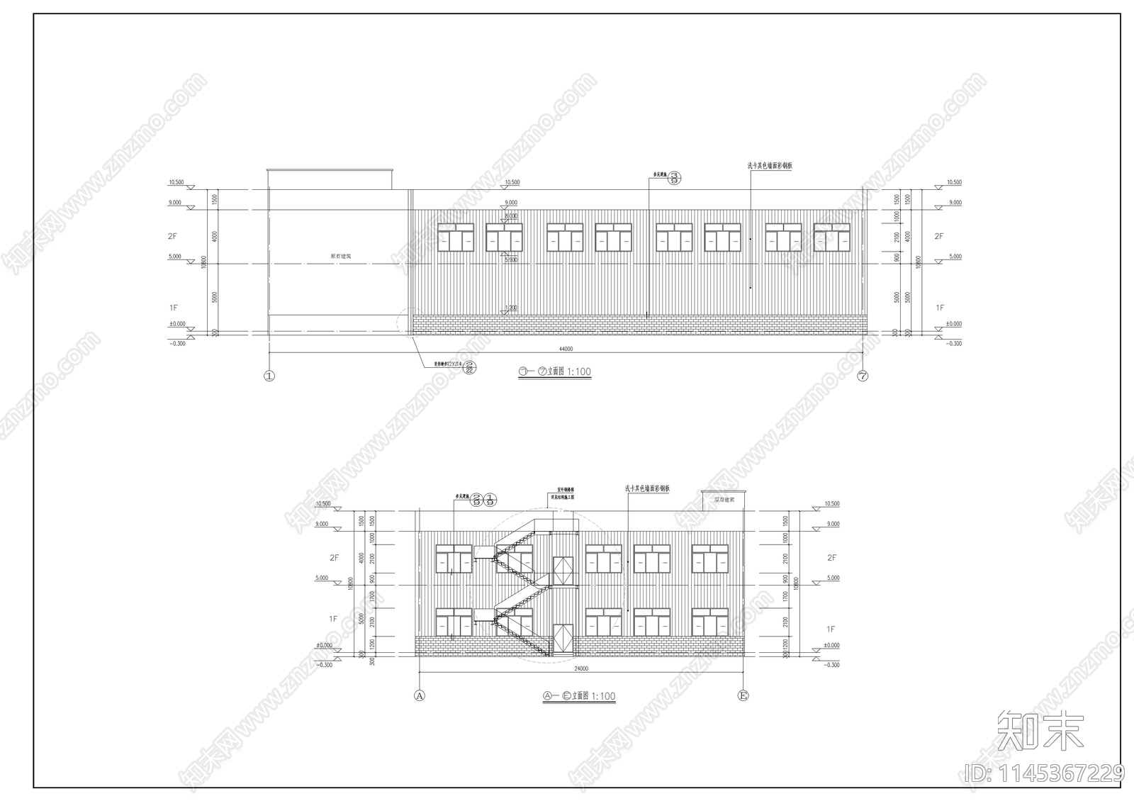 汽车修理车间建筑详图cad施工图下载【ID:1145367229】