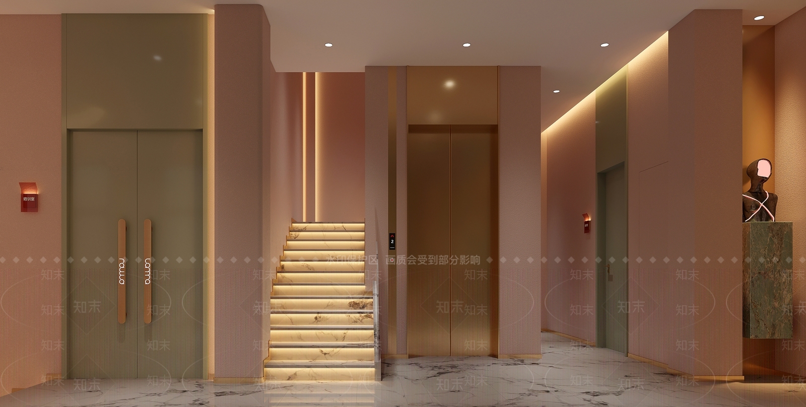现代美容SPA店3D模型下载【ID:1145367606】