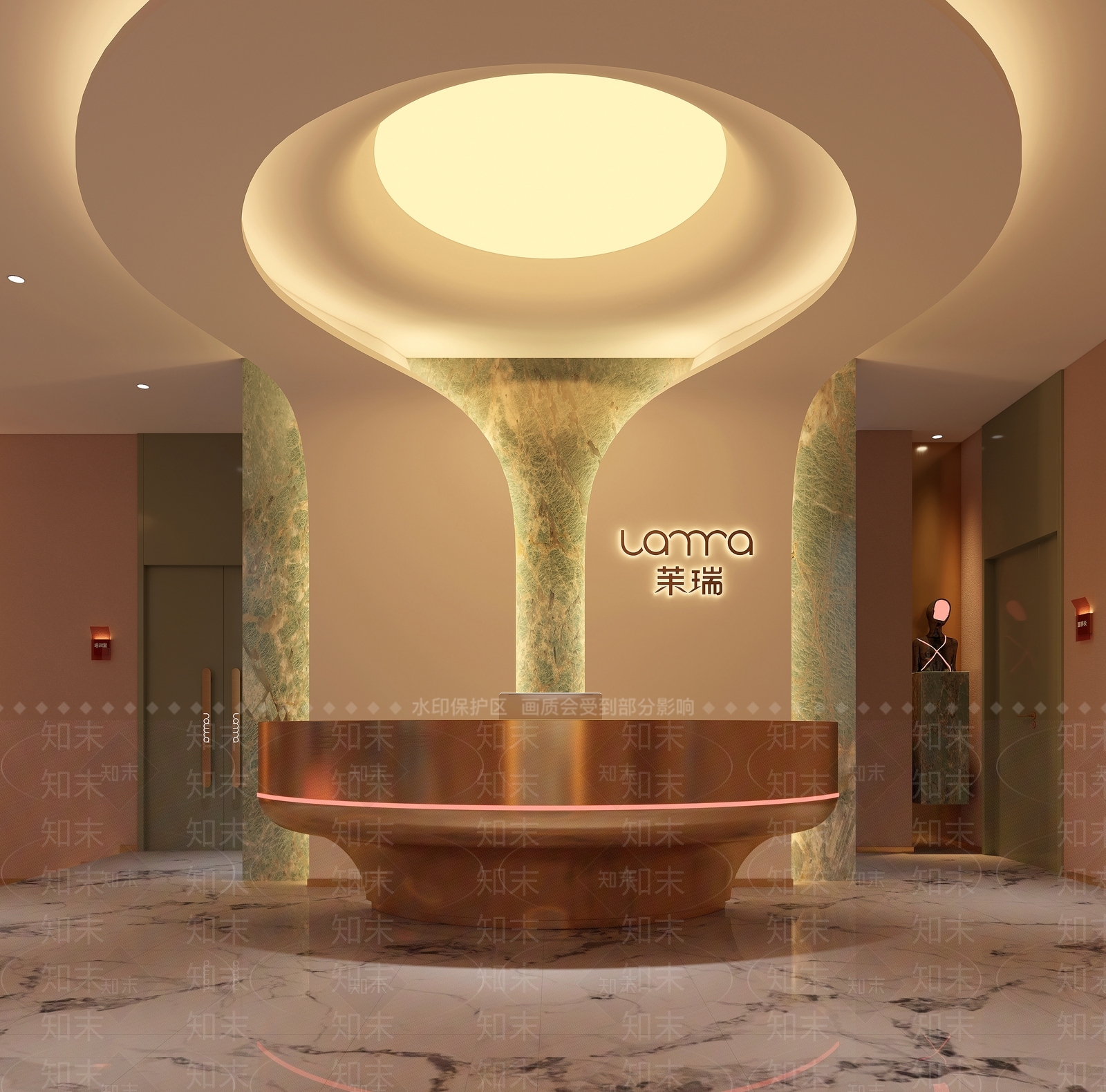现代美容SPA店3D模型下载【ID:1145367606】