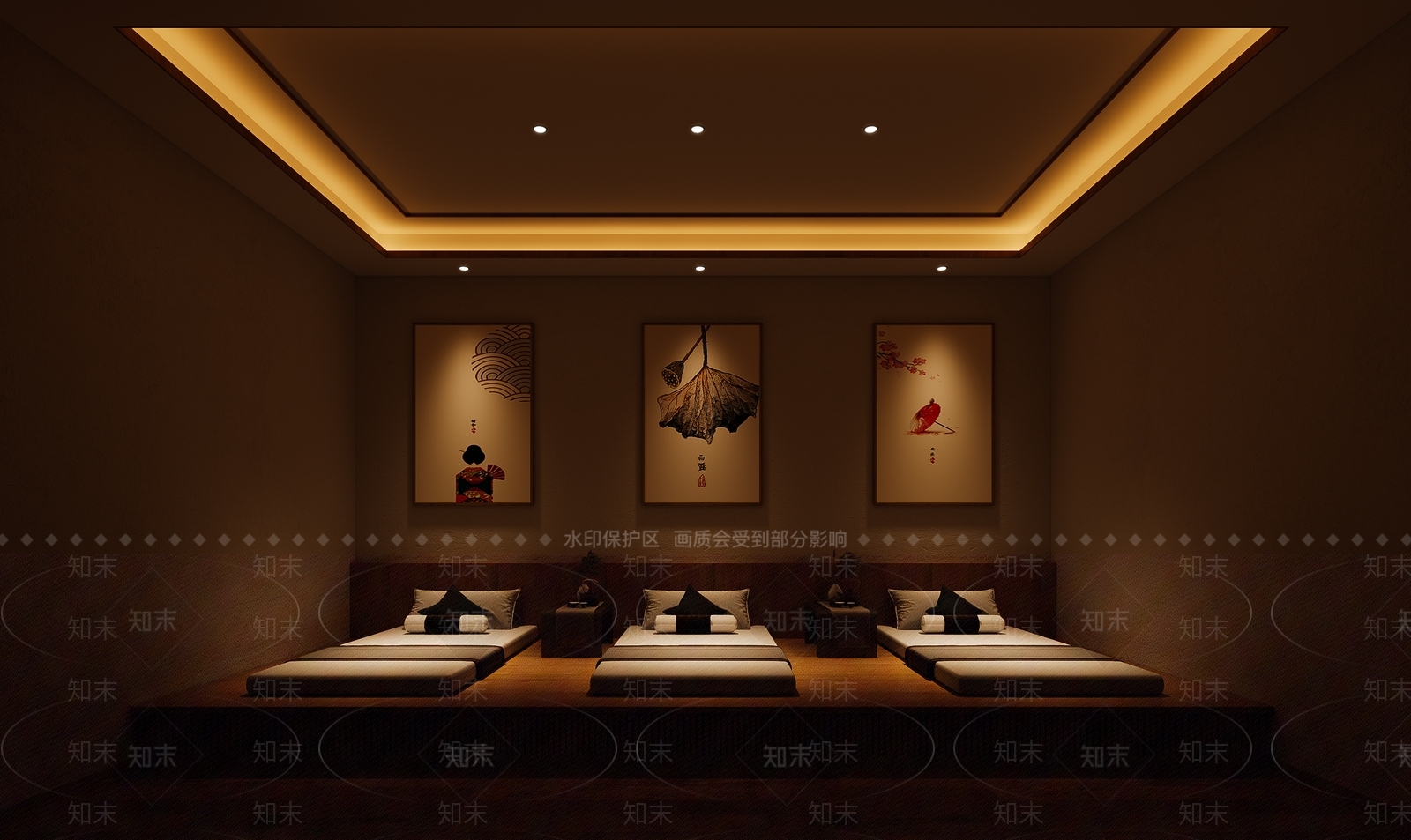 现代美容SPA店3D模型下载【ID:1145370219】