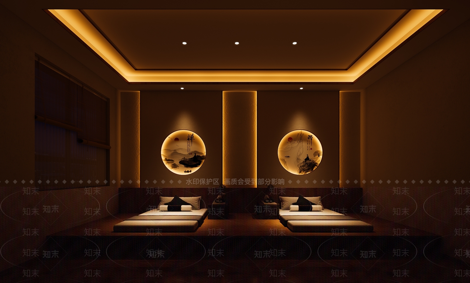现代美容SPA店3D模型下载【ID:1145370219】