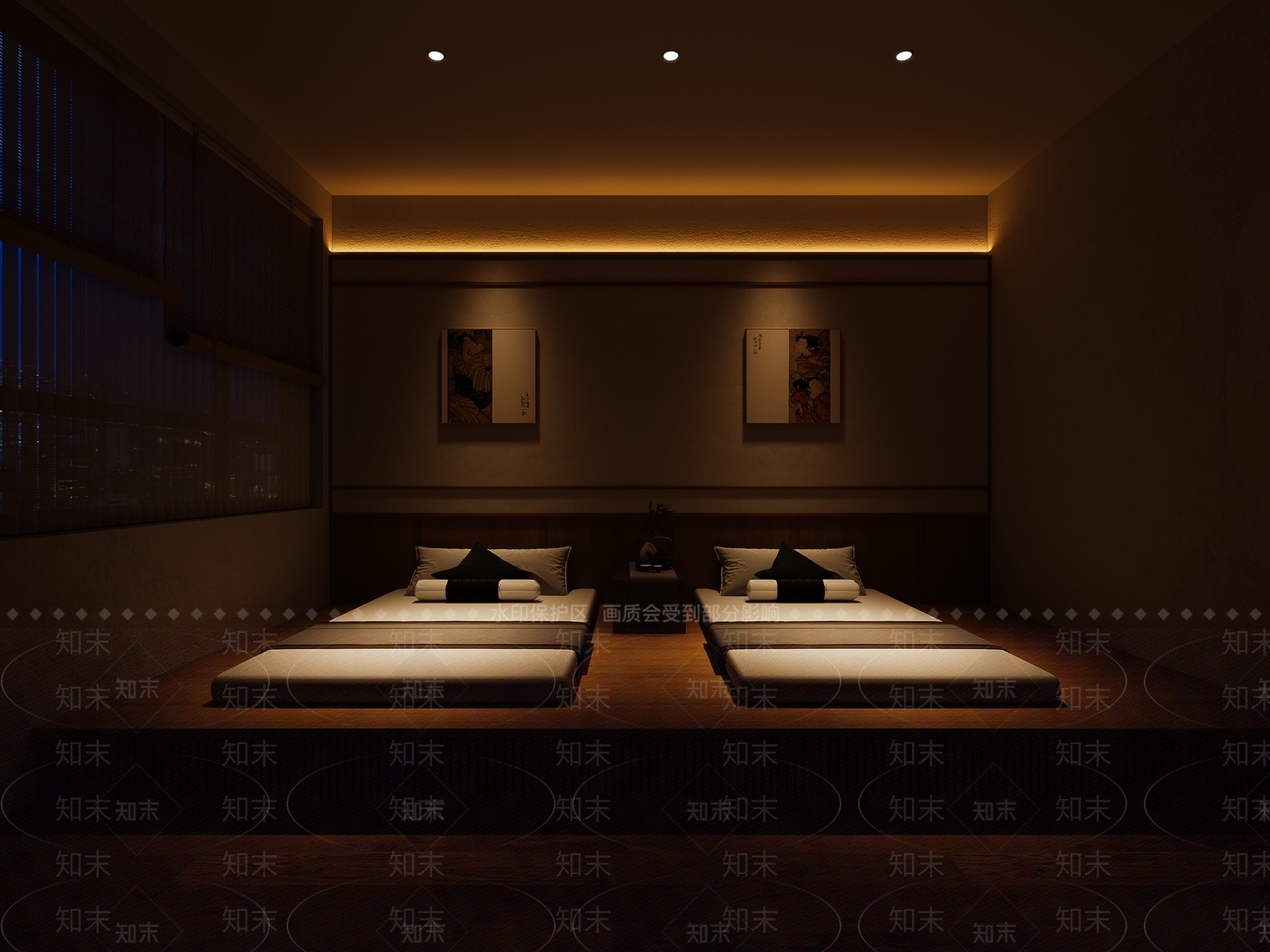 现代美容SPA店3D模型下载【ID:1145370219】