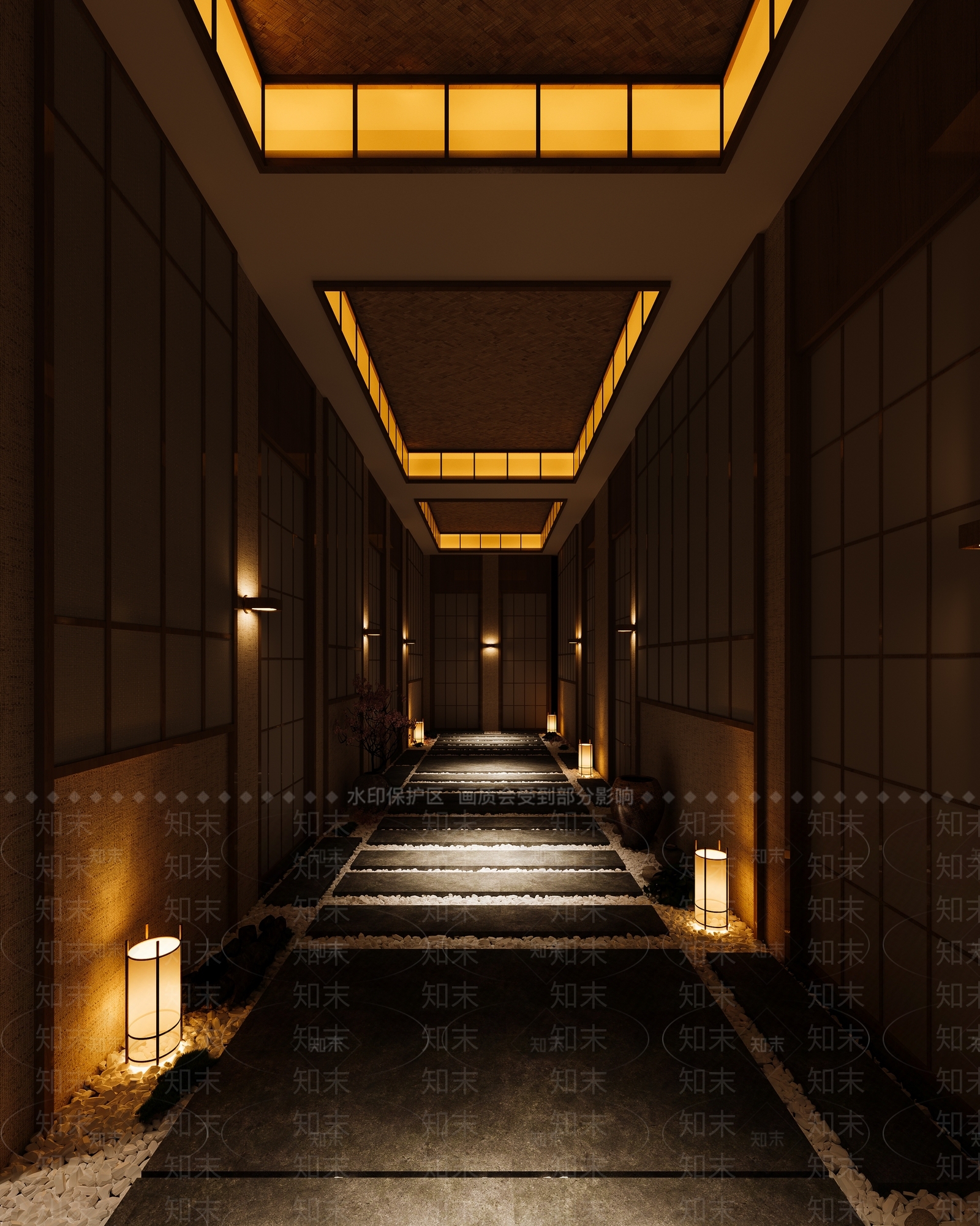 现代洗浴中心3D模型下载【ID:1145370548】