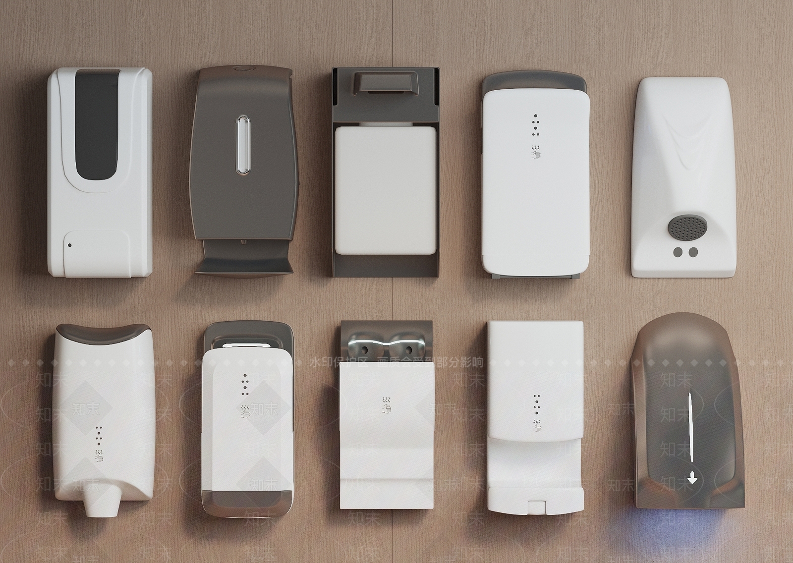 现代卫生间烘手器3D模型下载【ID:1145374029】