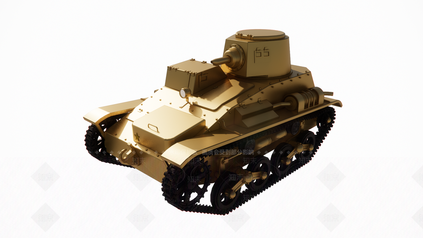 小豆94式坦克SU模型下载【ID:1145376631】