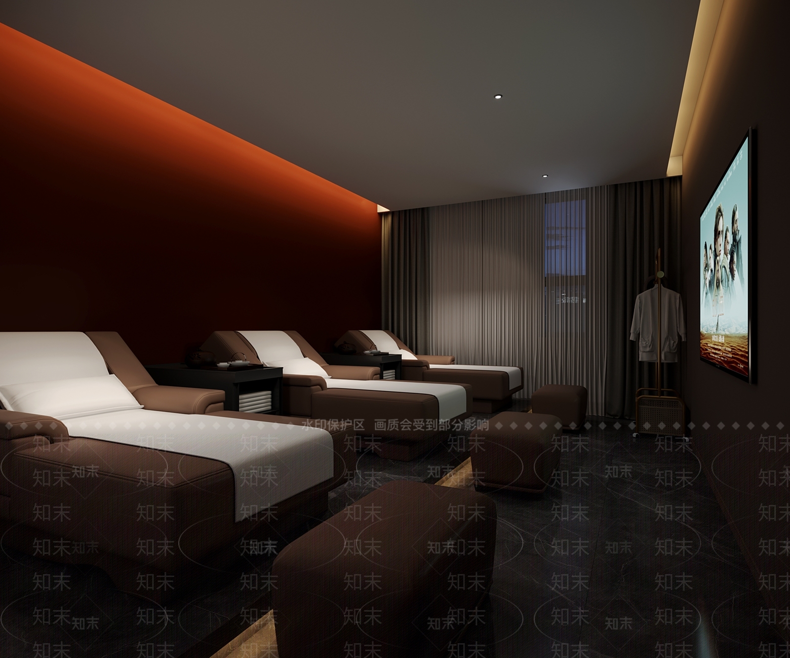现代洗浴中心3D模型下载【ID:1145377365】